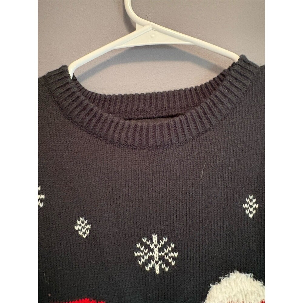 Forever 21 Sweater Womens Size S Green Ugly Christmas Santa Mrs Claus Knit - Picture 5 of 10